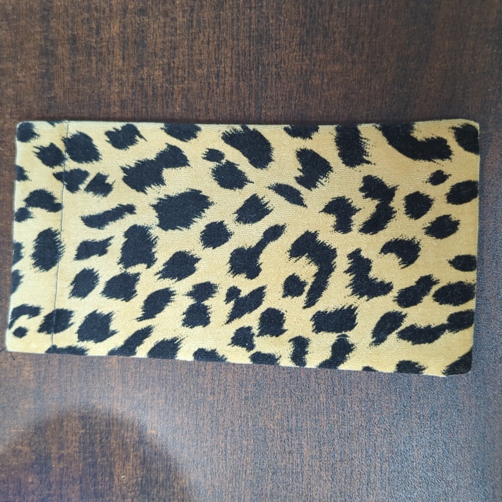 Christian Dior Eyeglass/Sunglass Case... Animal print and soft cover. NWT.